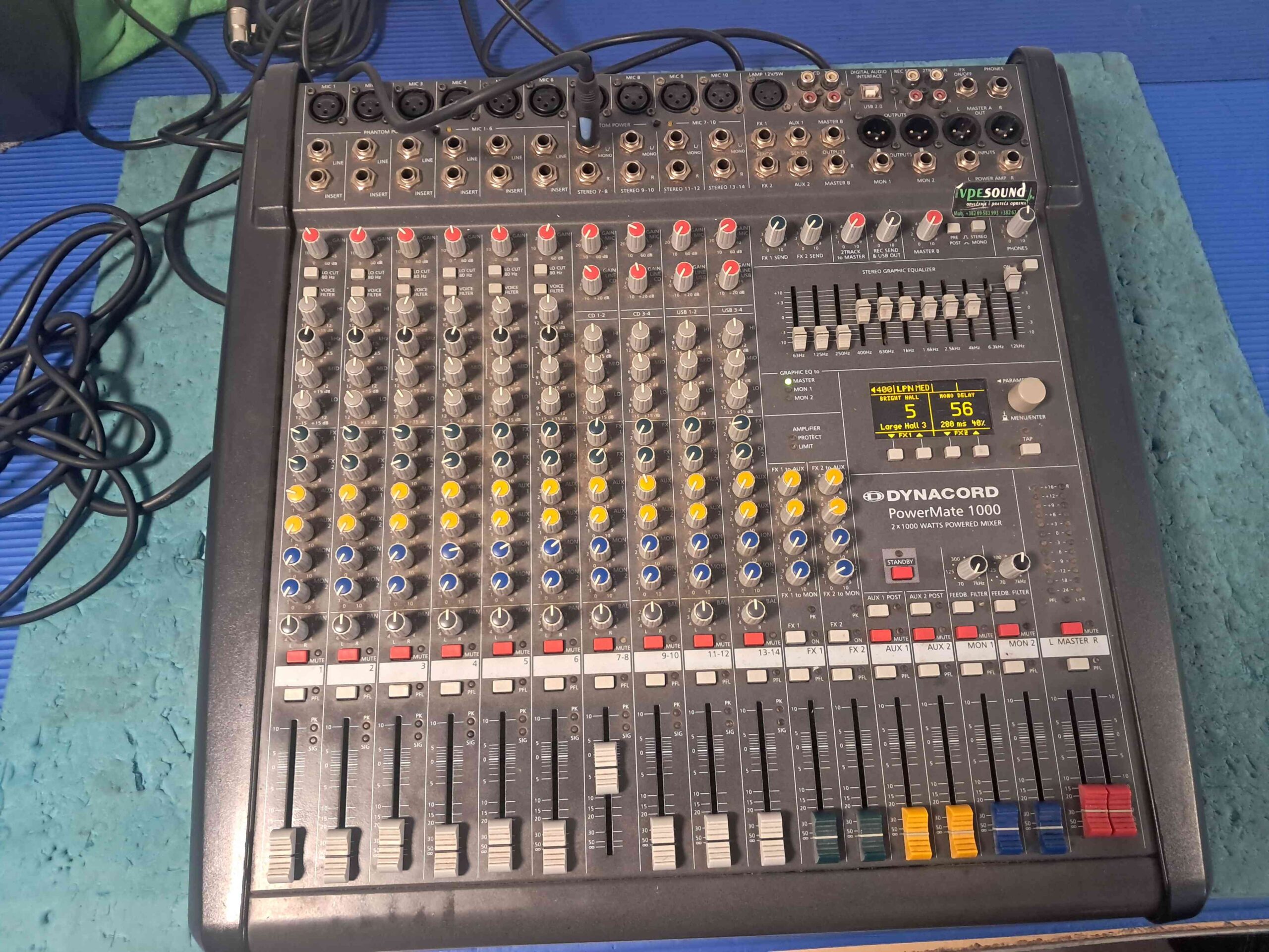 Dynacord mikseta spremna za servis